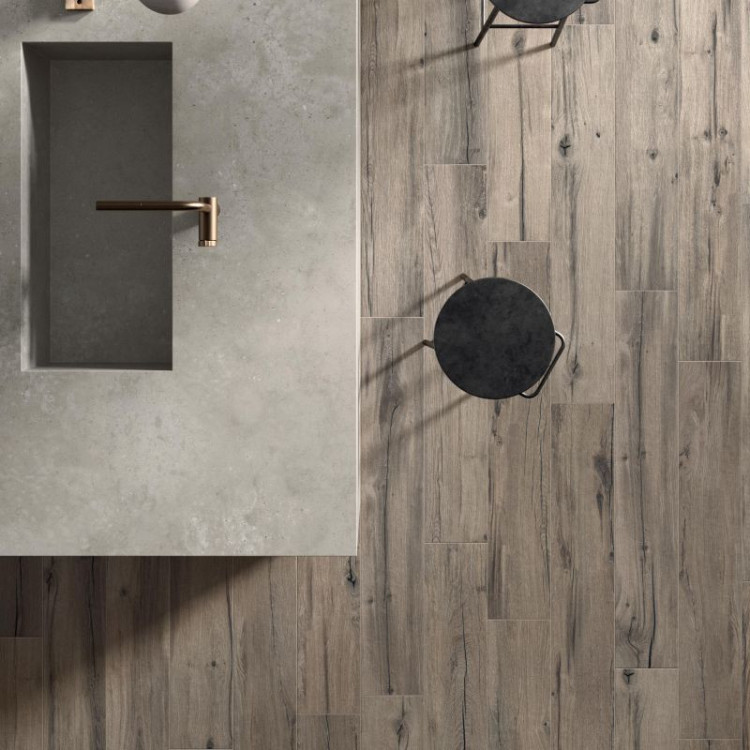Flaviker Nordik Wood Mansion Gold-Brown R 60x60