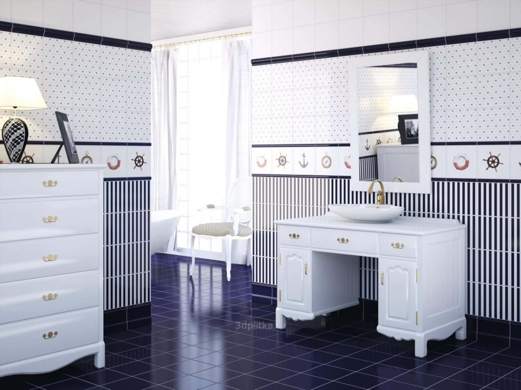 APE Ceramica Noblesse Zocalo Cobalto Brillo 15х20