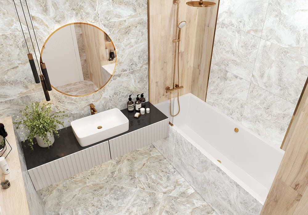 Alma Ceramica Wave Серый 8.5мм лаппатированый 00L 57x57