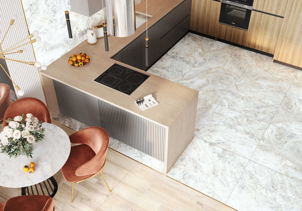 Alma Ceramica Wave Серый 8.5мм лаппатированый 00L 57x57