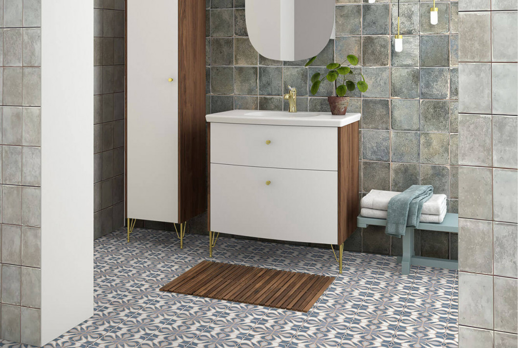 Dual Gres Epoque Green 44,5x44,5 матовый напольный