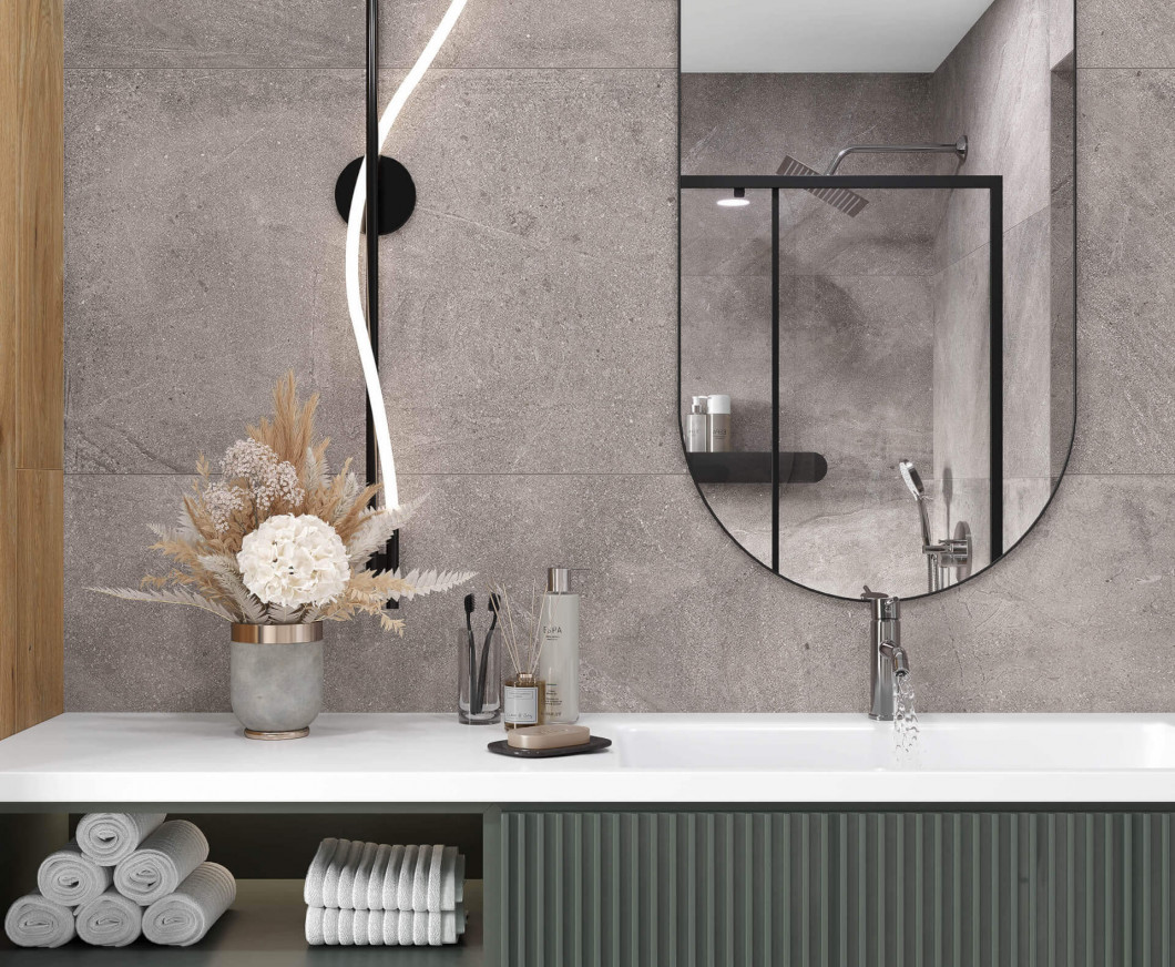 Laparet Dosimo Grey серый 60х60 Сатинированный Карвинг