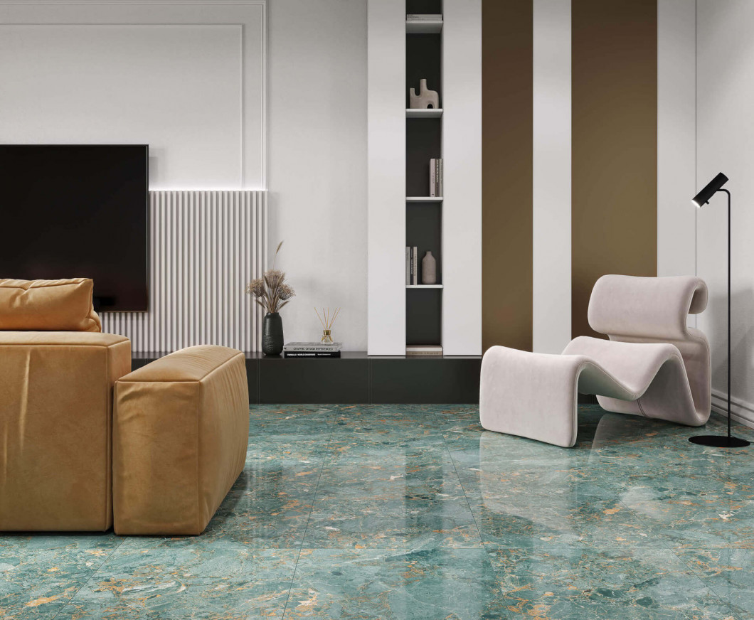 Laparet Maestro Aqua зеленый 60x120 Полированный