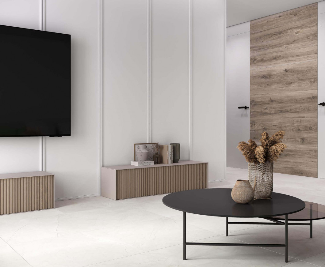Laparet Splash Bianco белый 60х60 Сатинированный Карвинг