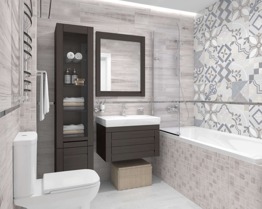 Laparet Woody Серый Узор 25х75