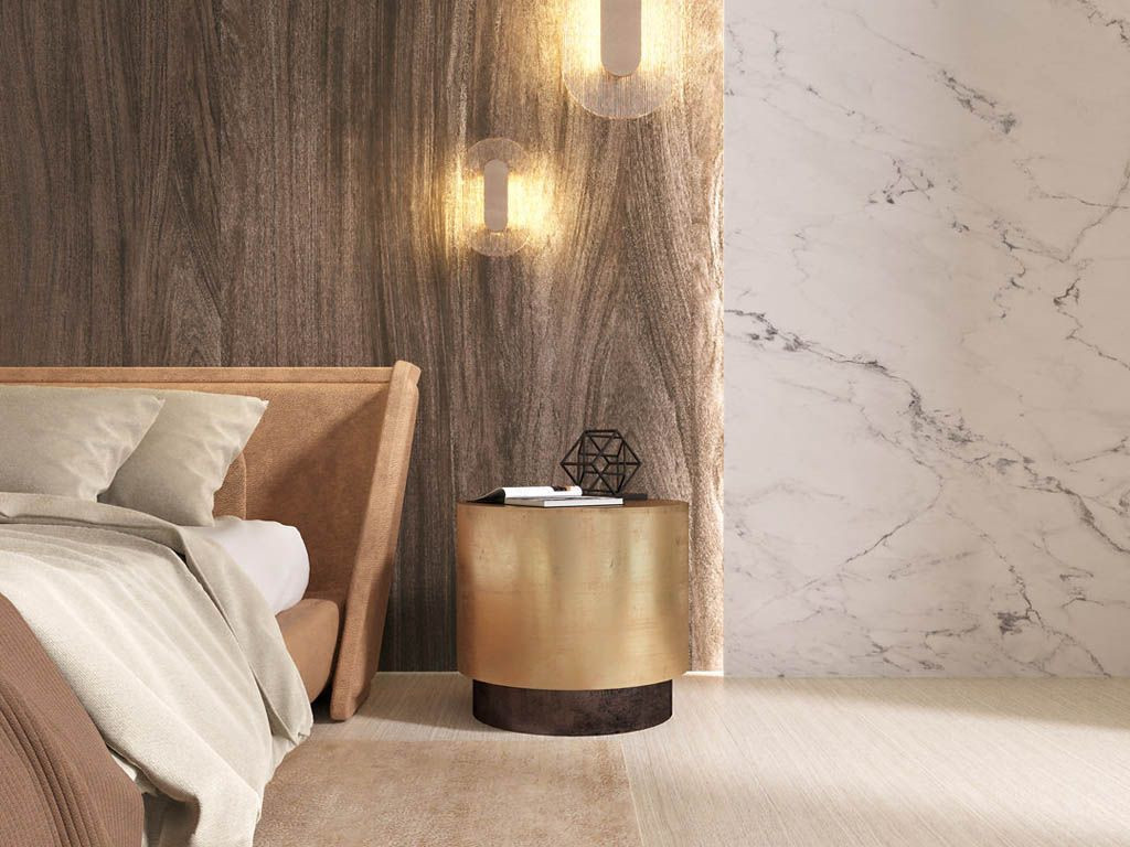 Kerama Marazzi Капрая Белый Лаппатированный Обрезной 119.5х320х1.1