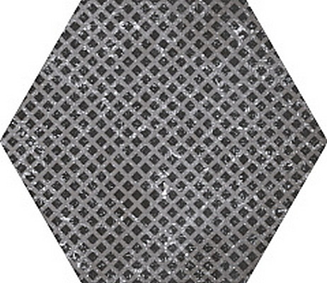Equipe Coralstone Hexagon Melange Black (6 вариантов паттерна) 25,4х29,2