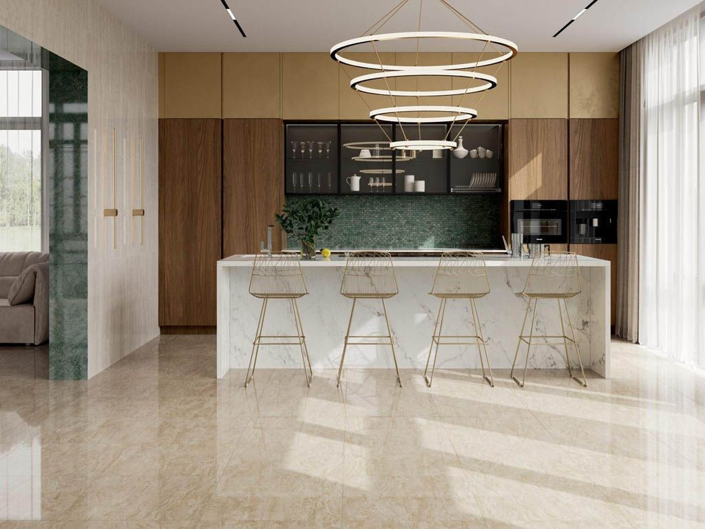 Kerama Marazzi Эвора Синий Светлый Лаппатированный Обрезной 60х60