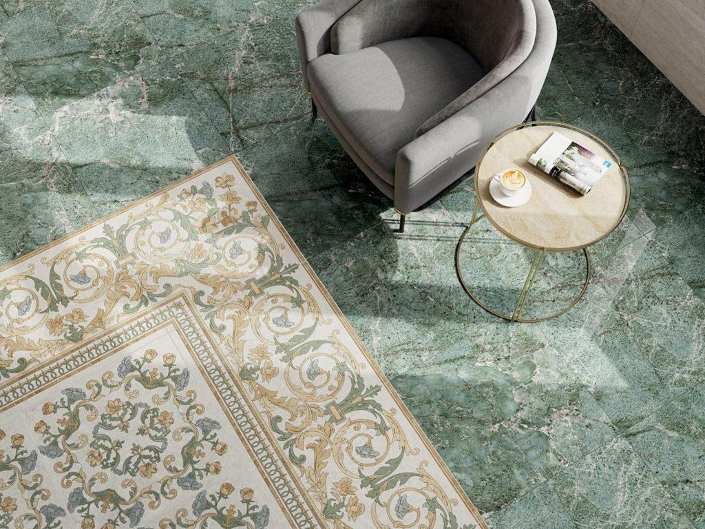 Kerama Marazzi Эвора Синий Светлый Лаппатированный Обрезной 60х60