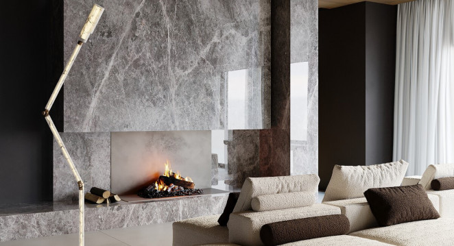 Venezia Stone LIGHT Мрамор Tundra Blue Light Honed 20Mm