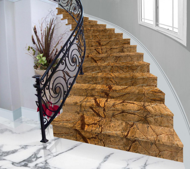 Venezia Stone Мрамор Bidasar Brown 20Mm
