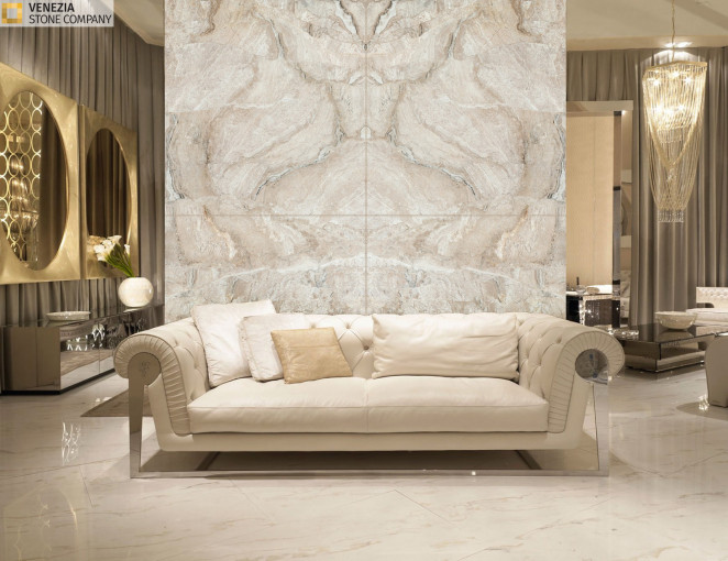Venezia Stone Мрамор Daino Reale Турецкий Leather 20Mm