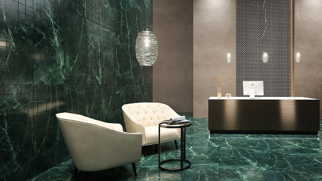 Venezia Stone Мрамор India Green 600X300 20Mm