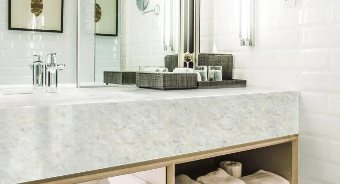 Venezia Stone Мрамор Opal White 20Mm