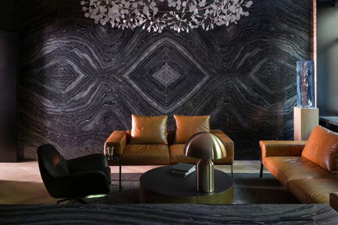 Venezia Stone Мрамор Silver Wave Leather 20Mm