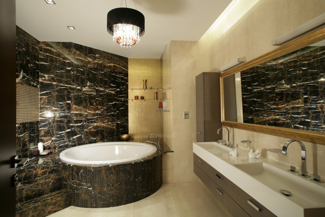 Venezia Stone Мрамор Black And Gold 18Mm