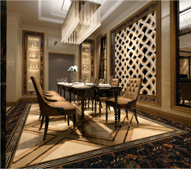 Venezia Stone Мрамор Black And Gold 20Mm
