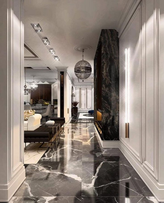 Venezia Stone Мрамор Calacatta Black 20Mm