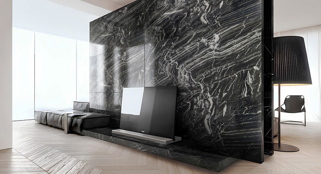 Venezia Stone Мрамор Nero Oriental 20Mm
