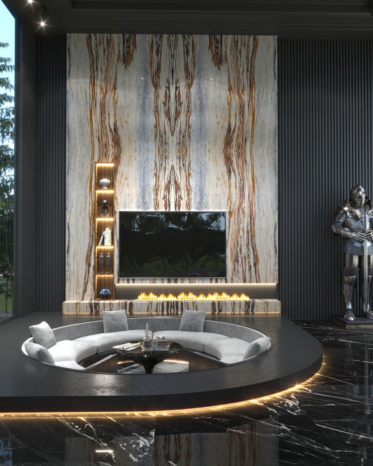 Venezia Stone Мрамор Calacatta Cielo 20Mm