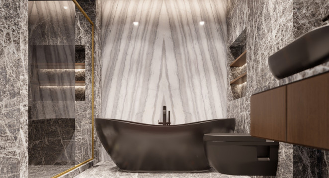 Venezia Stone Мрамор Bianco Striato 20Mm