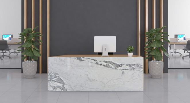 Venezia Stone Мрамор Dover White 3D Leather 20Mm