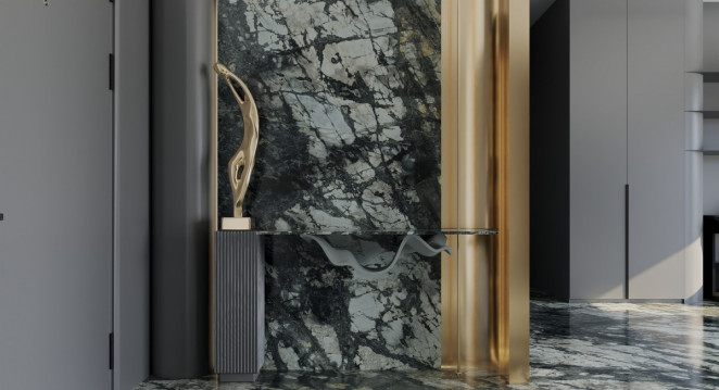 Venezia Stone Мрамор Invisible Grey 20Mm