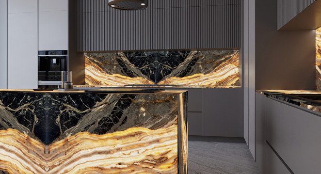Venezia Stone Onice Rainbow Dark 20Mm