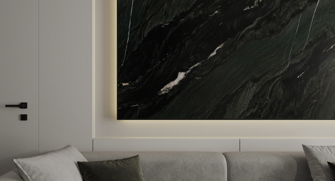 Venezia Stone Кварцит Black Tempest Crystal 20Mm