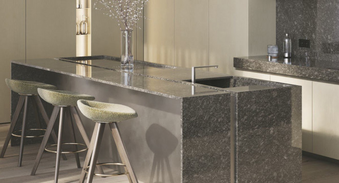 Venezia Stone Гранит Steel Grey Leather И Полировка Двусторонняя 20Mm