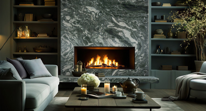 Venezia Stone Гранит Ocean Green Leather 20Mm