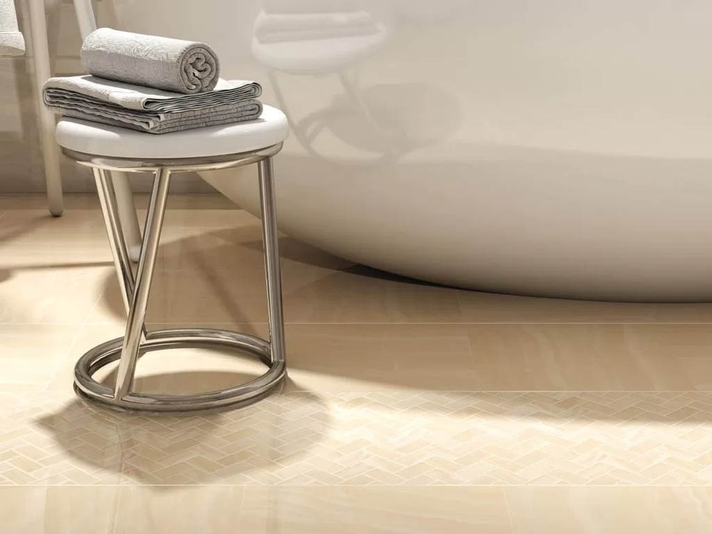 Kerama Marazzi Контарини Белый Лаппатированный Обрезной 60х60