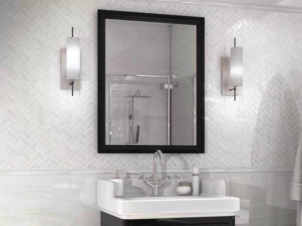 Kerama Marazzi Контарини Белый Лаппатированный Обрезной 60х60