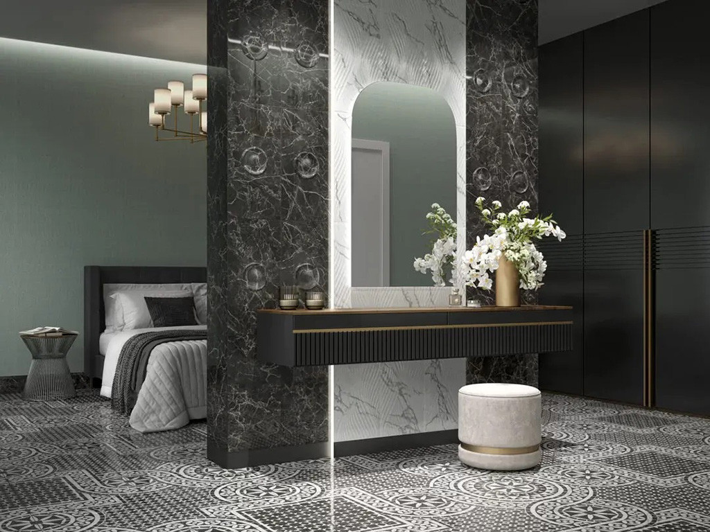 Kerama Marazzi Коррер Белый Лаппатированный Обрезной 50.2х50.2