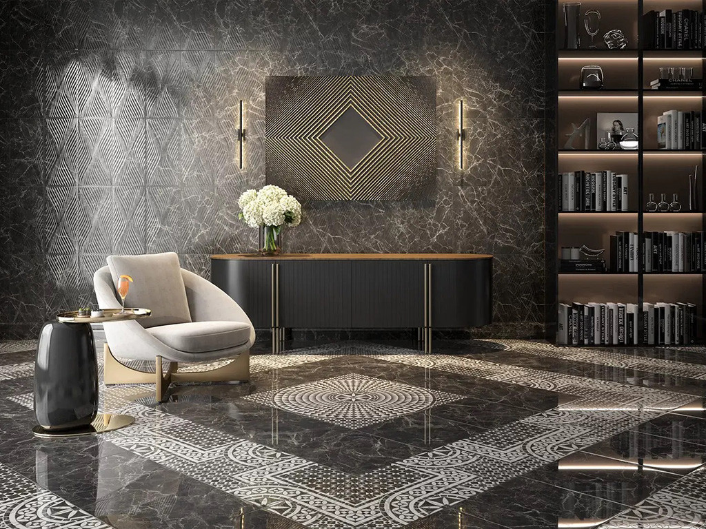 Kerama Marazzi Коррер Белый Лаппатированный Обрезной 50.2х50.2