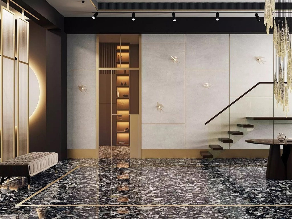 Kerama Marazzi Мариначе Черный Обрезной 119.5х320х1.1
