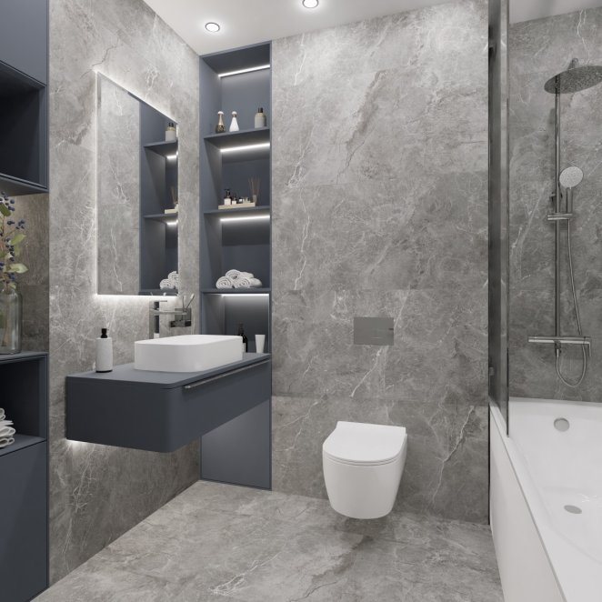 Primavera Berat Grey NR224 Berat Grey Matt 60х120 см