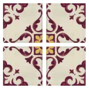 Marca Corona Jolie 8333 Ivoire Purple Trama (Комп/4шт) 10x10