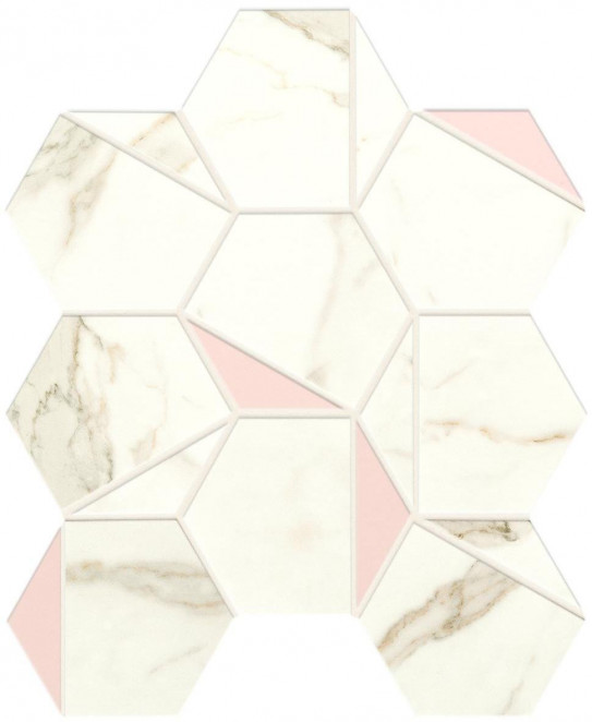 Atlas Concorde Marvel Shine Marvel Calacatta Prestigio Rose Hex Silk