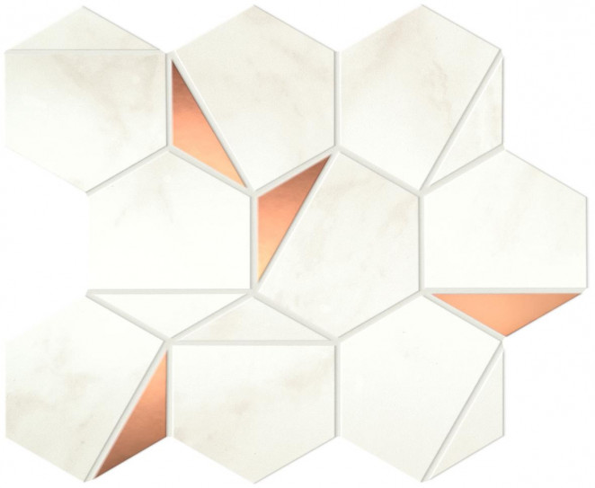 Atlas Concorde Marvel Shine Marvel Calacatta Delicato Gold Hex Shiny
