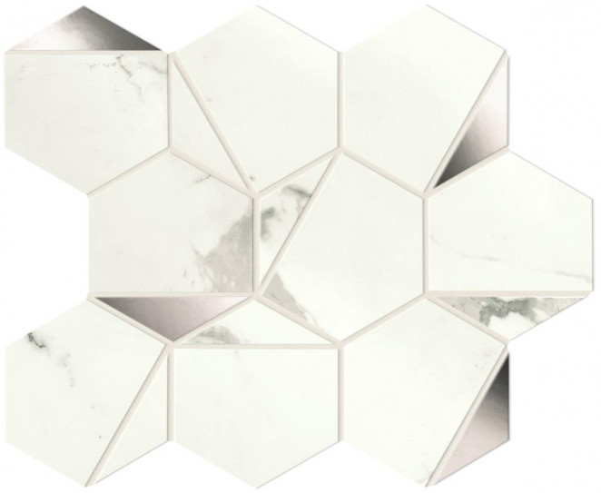 Atlas Concorde Marvel Shine Marvel Statuario Supremo Platino Hex Shiny