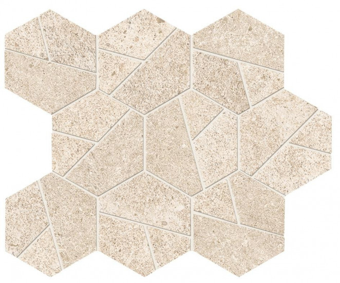 Atlas Concorde Boost Stone Ivory Mosaico Hex