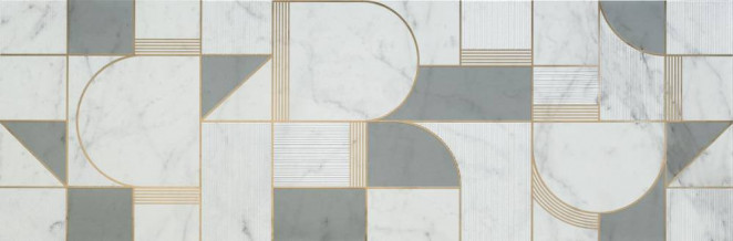 Marazzi Italy Allmarble Wall Altissimo Satin Decoro Club 40X120 8мм