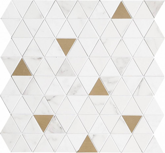 Marazzi Italy Allmarble Wall Statuario Sat.Mosaico Tria 40X43 8мм