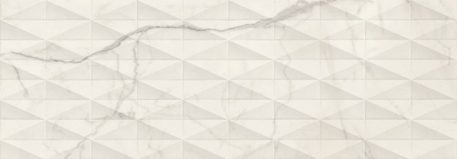 Marazzi Italy Allmarble Wall Statuario Struttura Pave Satin 3D Rett. 40X120 8мм