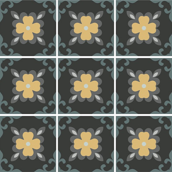 APE Ceramica Dahlia Night 15x15