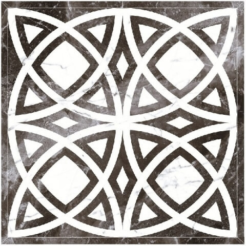 Kerranova Black And White Black&amp;White lap. Black 120*120 (панно из 4-ех шт.)