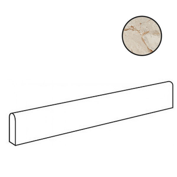 Cerdomus Karnis Sand Battiscopa Matt 97449, 4,8х120
