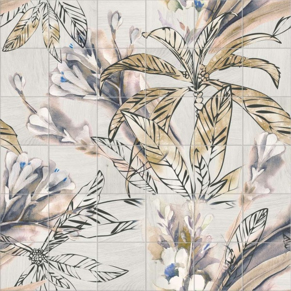 Mainzu Murales Decor Mural Autumn Leaves 20x20