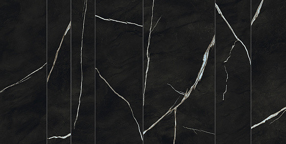 Atlas Concorde Marvel Meraviglia Керамогранит MERAVIGLIA Black Origin Grid Velvet